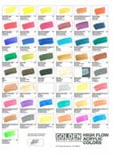 Carta de colores Golden High Flow
